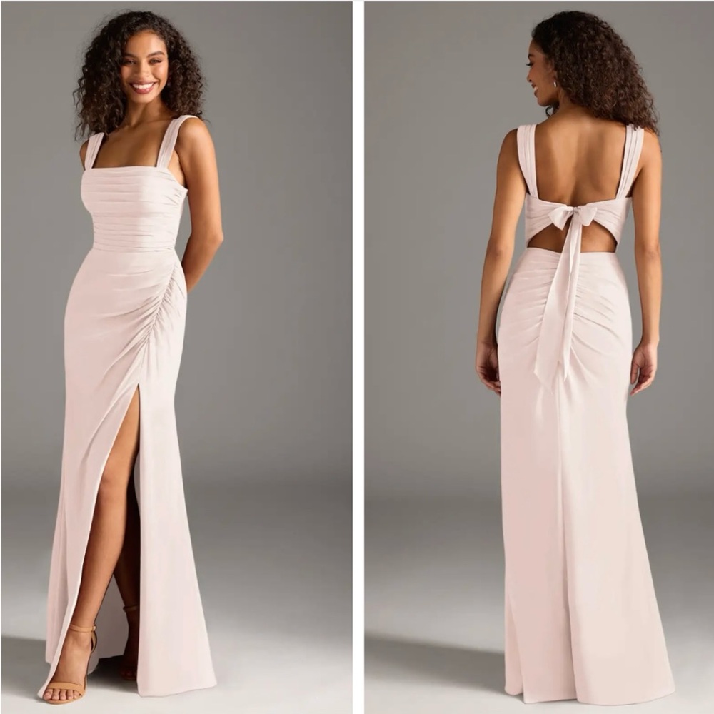 Azazie Blush Pink Wedding Dress
